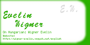 evelin wigner business card